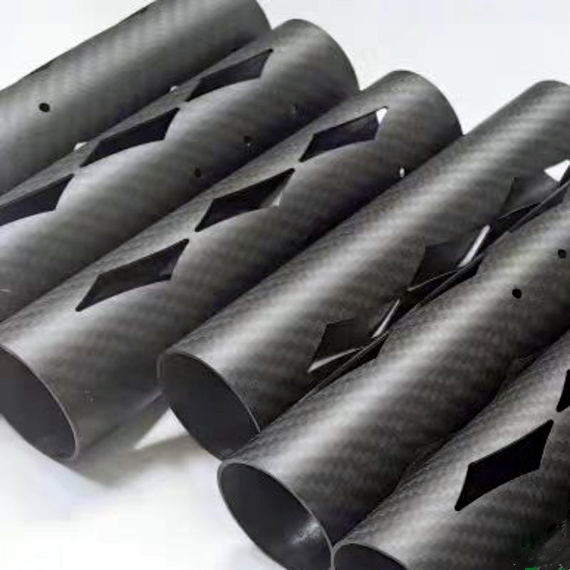 Carbon Fiber Tube/Pipe Customized CNC Cutting Processing Service for Drone Arms RC Car Robot high Strength DIY