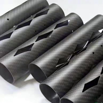 Carbon Fiber Tube/Pipe Customized CNC Cutting Processing Service for Drone Arms RC Car Robot high Strength DIY