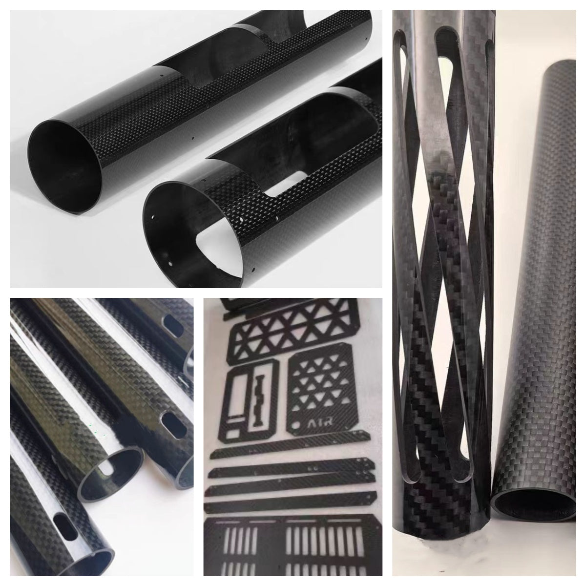 3k Carbon Fiber Tube/Pipe Customized CNC Cutting Processing Service for RC Car Drone parts Robot high Strength DIY