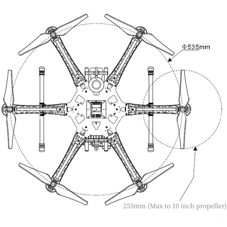 S550 PCB center board six-axis FPV racing aerial drone rack